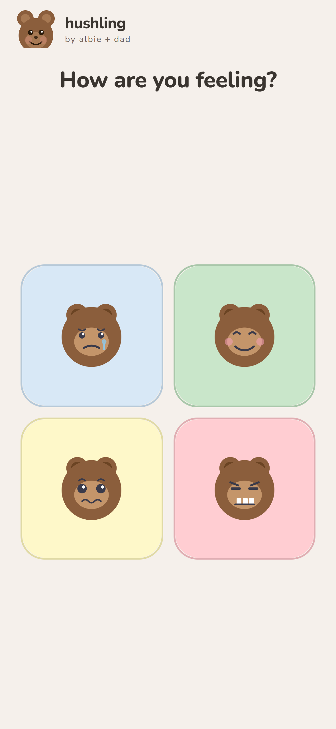 Hushling emotion picker screen